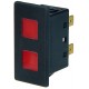 42001RR - Dual 12V red LED indicator. (1pc)